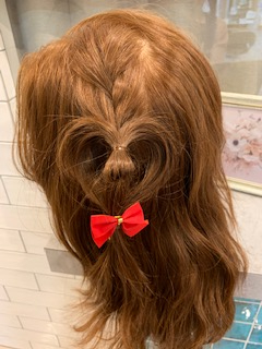 ハートと変わり三つ編み